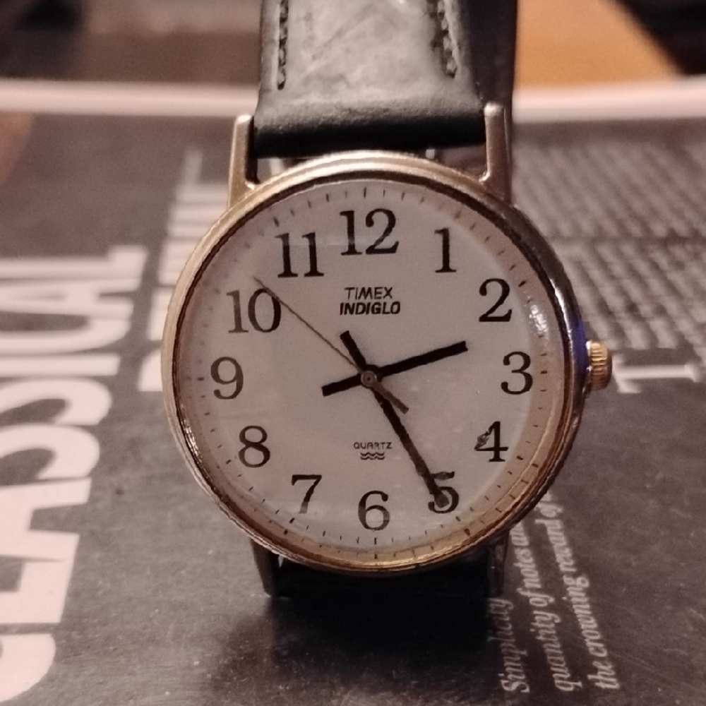 Timex Indigo Black and White Minimalist Watch